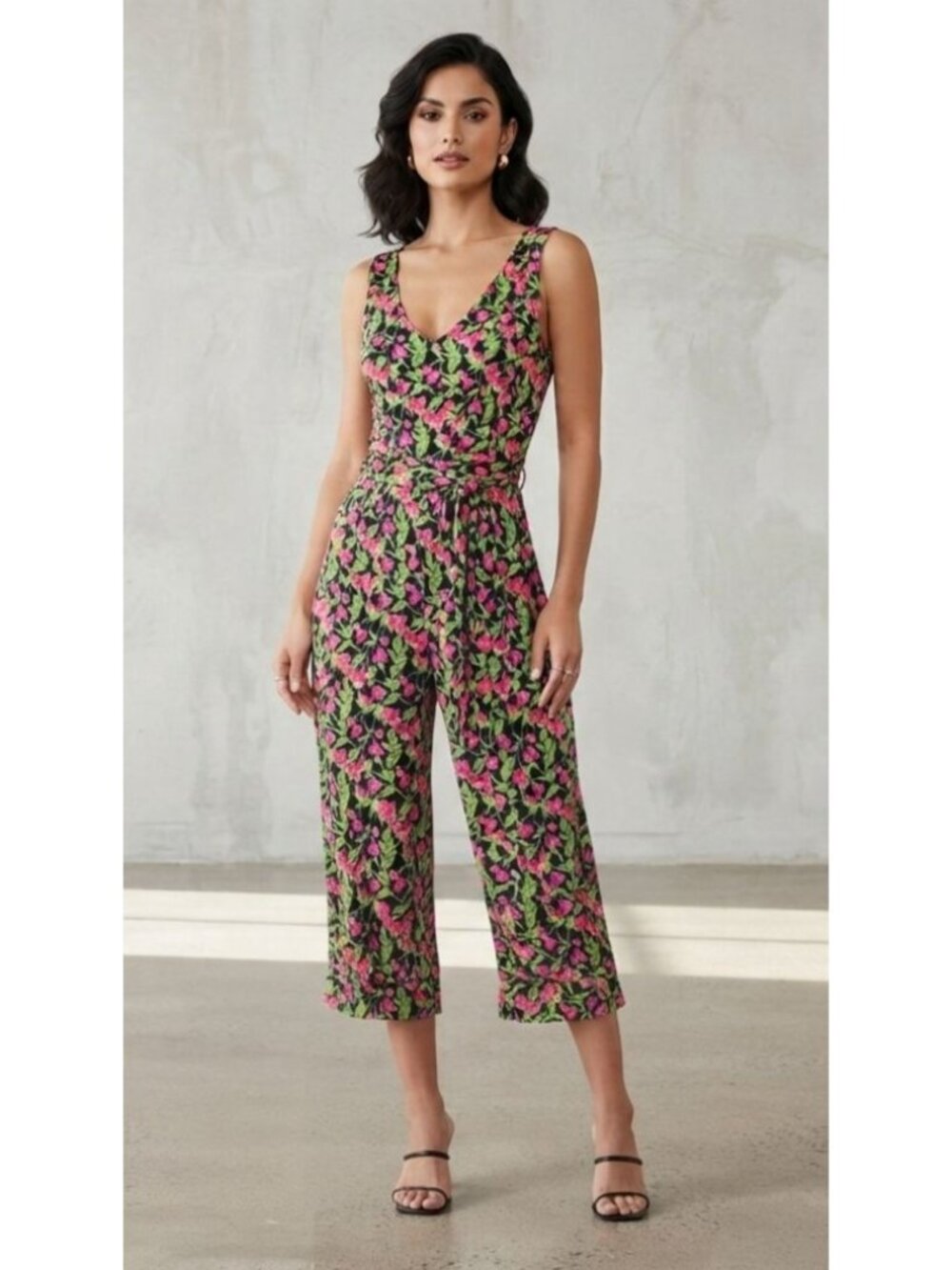 Women's - Luv Betsey Cherry Belted Jumpsuit, Size XS